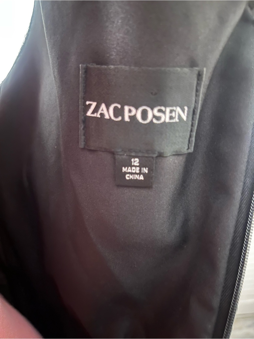 Zac Posen Black Tiered Pleated Tulle Formal Gown | Designer Evening Dress - Picture 5 of 5